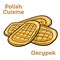 Polish traditional cheese oscypek - Oscypek isolated on white. Polish cuisine