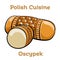 Polish traditional cheese oscypek - Oscypek isolated on white. Polish cuisine