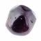 polished Almandine garnet gem stone on white