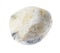 polished barite (baryte) stone on white