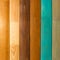 Polished Board. Different types of wood. White oak. Bog oak. Light walnut. Green, yellow, brown.