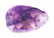 polished charoite (charoitite) gem stone on white