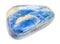 polished Kyanite gem stone isolated on white