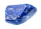 Polished lapis lazuli lazurite gem stone cutout