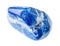polished lapis lazuli (lazurite) gemstone cutout