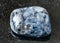 polished Larvikite (Labradorite) rock on black