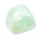 polished Prehnite gem stone isolated on white