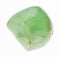 polished Prehnite gemstone on white