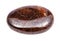 polished Pyrope garnet gem stone isolated on white