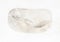polished rock crystal (quartz) gemstone on white