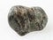 polished Suevite stone on white