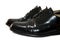 polished Traditional classic male black leather s