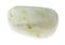 polished Vesuvianite (Idocrase) gemstone on white