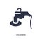 polishers icon on white background. Simple element illustration from construction concept