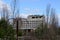 The Polissya hotel is one of the tallest buildings in the abandoned city of Pripyat, Ukraine which was affected by the Chernobyl