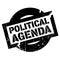 Political Agenda rubber stamp