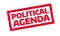 Political Agenda rubber stamp