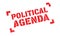 Political Agenda rubber stamp