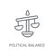 political Balance icon. Trendy political Balance logo concept on