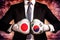 Political and business Concept of trade war between korea and japan