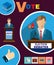 Political Election Debates 2016 Banner