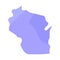 Political map of Wisconsin