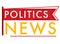 Political news, good tidings background, communication technology, appointment header, design, flat style vector