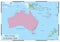 Political Oceania map