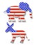 Political Party symbols 3D