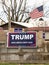 Political Sign Banner Trump Make America Great Again