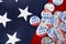 Political voting pins for 2020 elections in USA in November