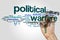 Political warfare word cloud