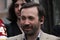 The politician Ilya Ponomarev speaks at an oppositional action