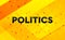 Politics abstract digital banner yellow background