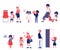 Polity and good manners set of flat vector Illustrations isolated on a white.