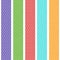 Polka dot background seamless pattern with green orange pink lilac blue stripes. Vector