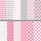 Polka Dot and Chevron seamless pattern set