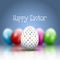 Polka dot Easter Egg background