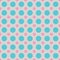 Polka Dot Pattern, Blue Radiance mix with Prism Pink and White Sand Color. Seamless Background for graphic design, fabric, textile