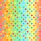 Polka dot pattern. Gradient multicolor seamless vector