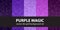 Polka dot pattern set Purple Magic. Vector seamless geometric