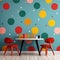 Polka-Dot Pop Wallpaper Design