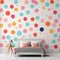 Polka-Dot Pop Wallpaper Design