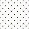 Polka dot seamless pattern. Black dots on white background. Good for design of wrapping paper, wedding invitation and greeting