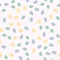 Polka dot seamless pattern. Cute Confetti. Abstractly arranged hand-drawn circles.