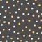 Polka dot seamless pattern. Cute Confetti. Abstractly arranged hand-drawn circles. Minimalistic Scandinavian style in