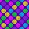 Polka dot seamless pattern. Points. Geometric background. Dots, circles and buttons.
