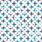 Polka-Dot seamless vector pattern. Stylish semi-regular vibrant geometric pattern