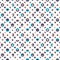 Polka-Dot seamless vector pattern. Super modern semi-regular vibrant geometric pattern