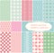 Polka dot - vector dotted seamless patterns collection.